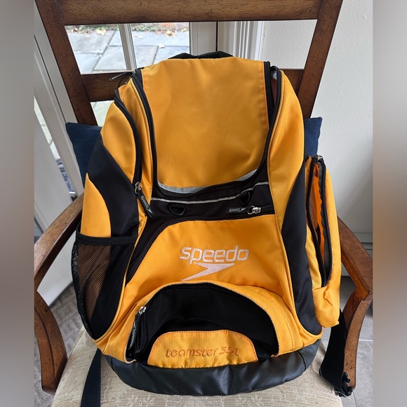 Speedo Teamster Backpack - Yellow and Black - Picture 1 of 4